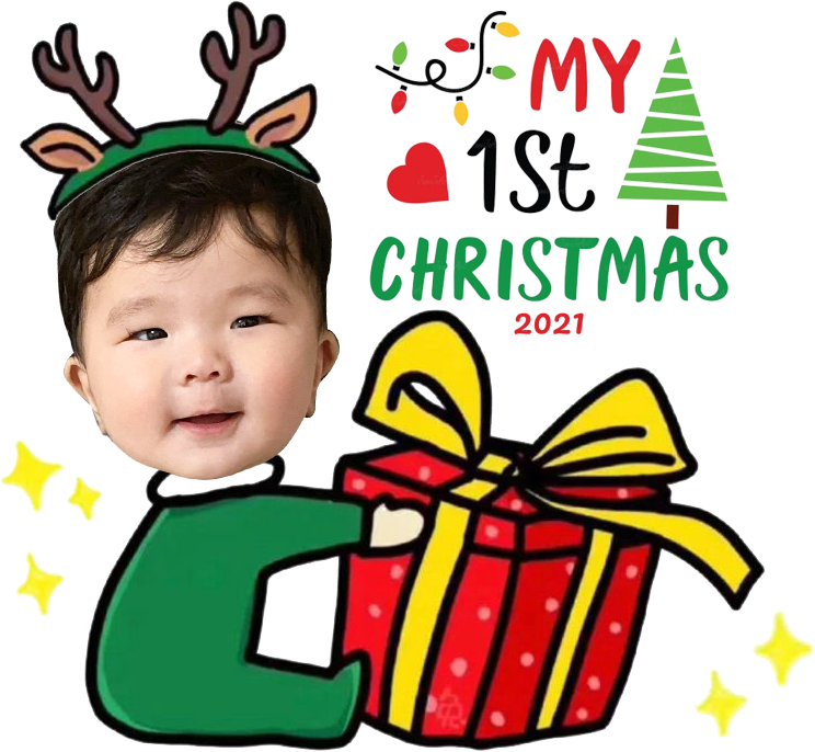 Personalised Baby's First Christmas