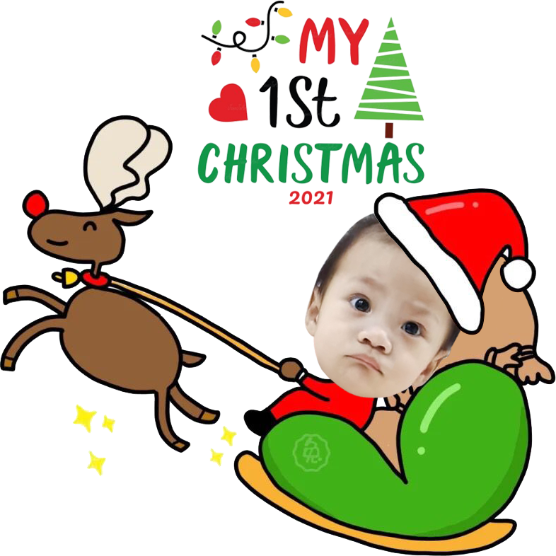 Personalised Baby's First Christmas