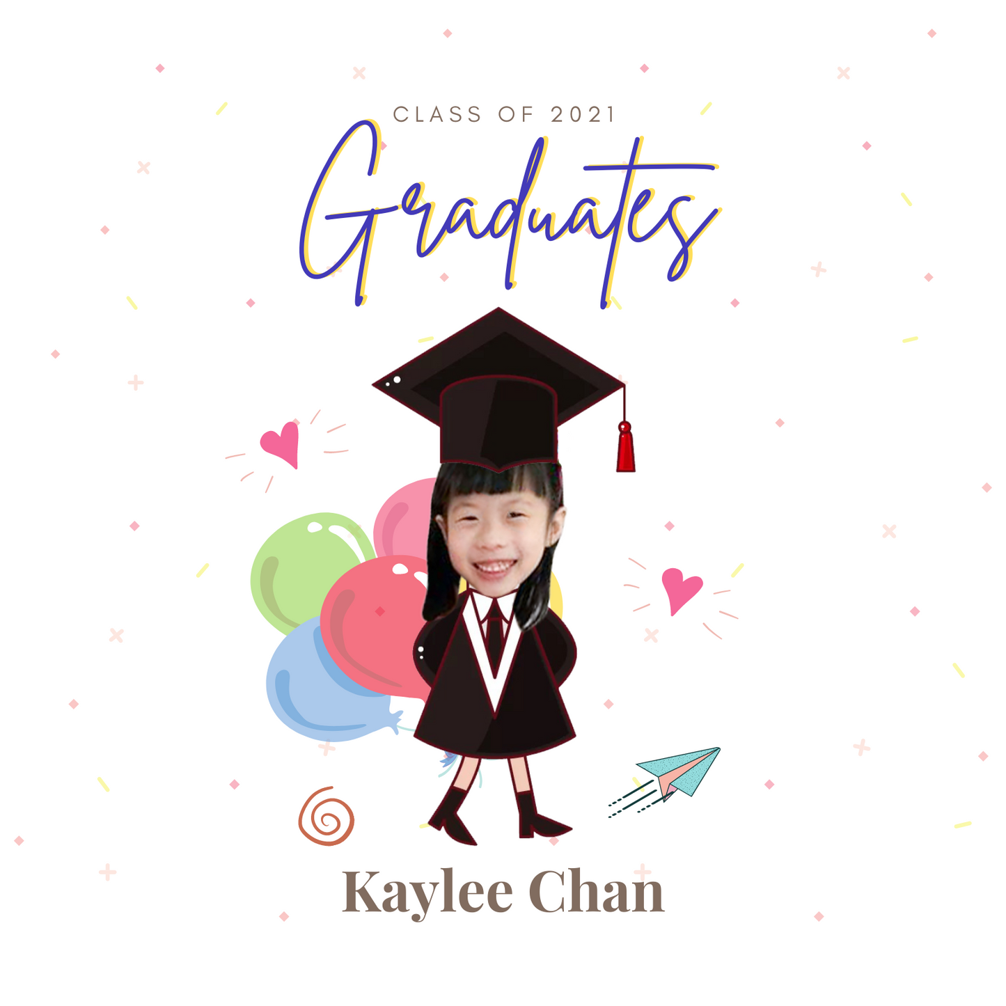 Graduation Keychain Cartoon Design (Individual)