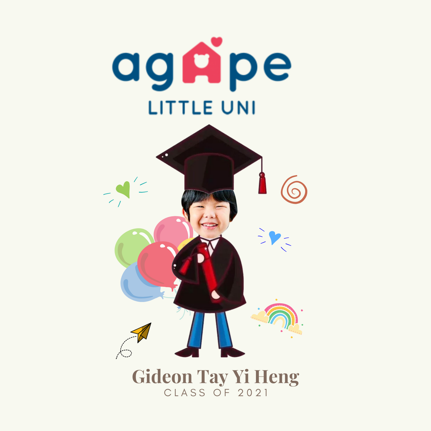 Graduation Keychain Cartoon Design (Individual)