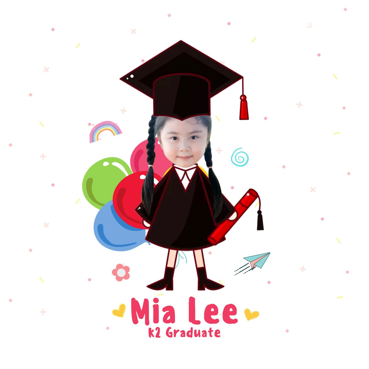 Graduation Keychain Cartoon Design (Individual)