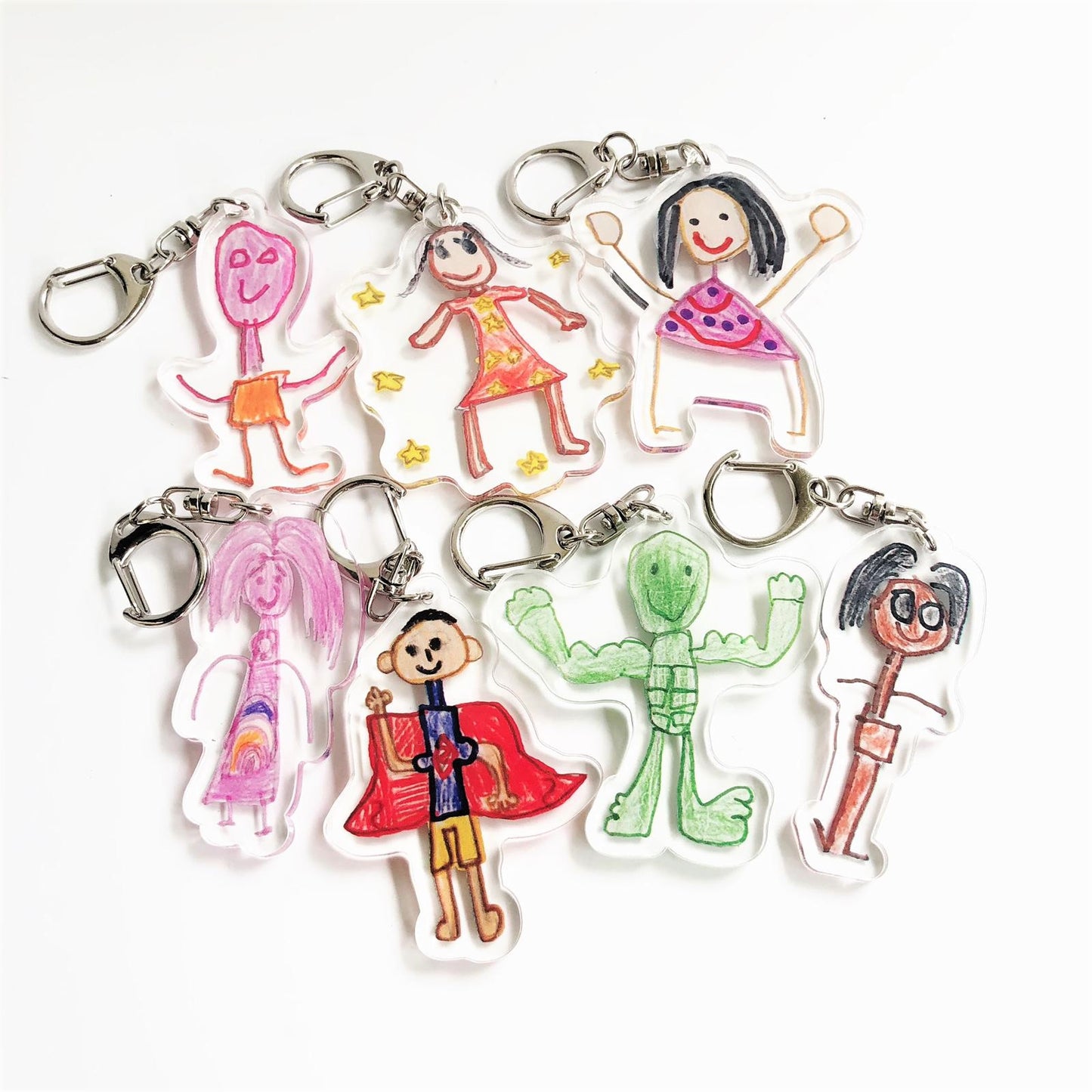 Turn Your Kid's Drawing Into Gifts (Keychain, Magnet, Pillow)