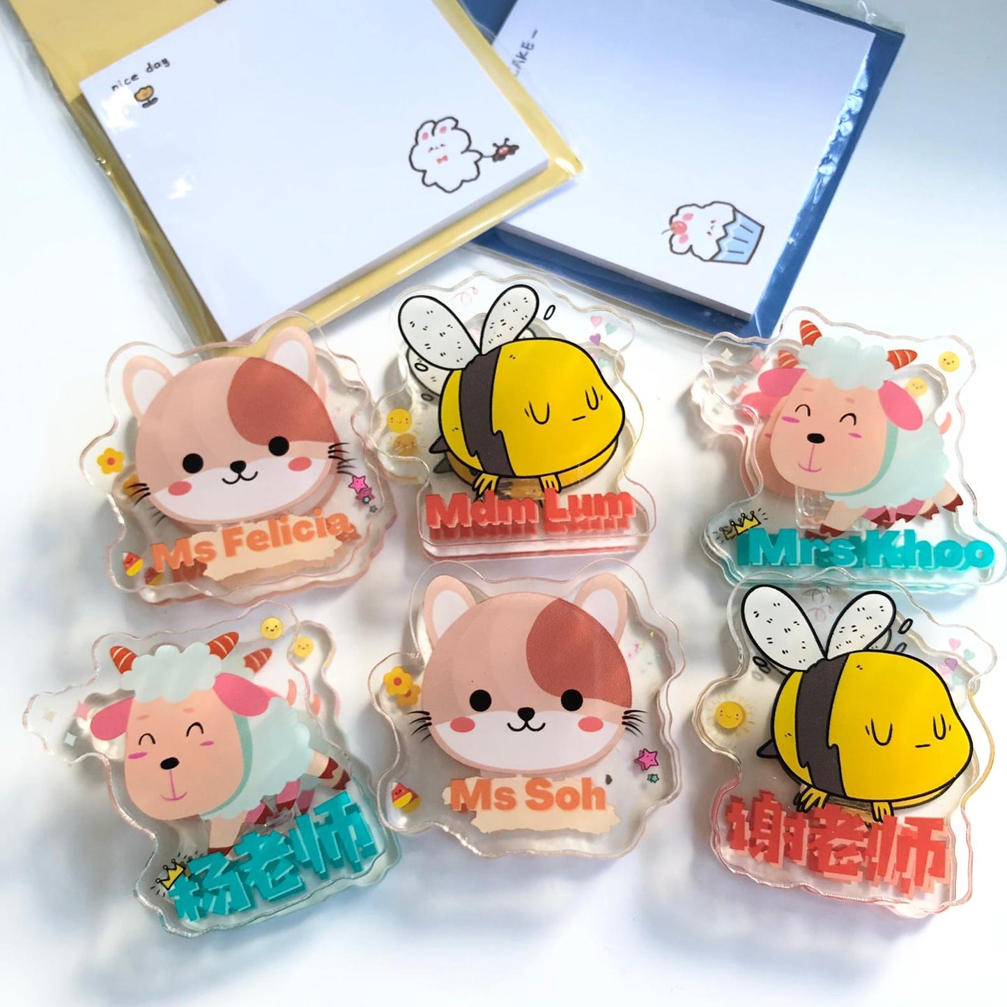 Personalized Name Acrylic Clip