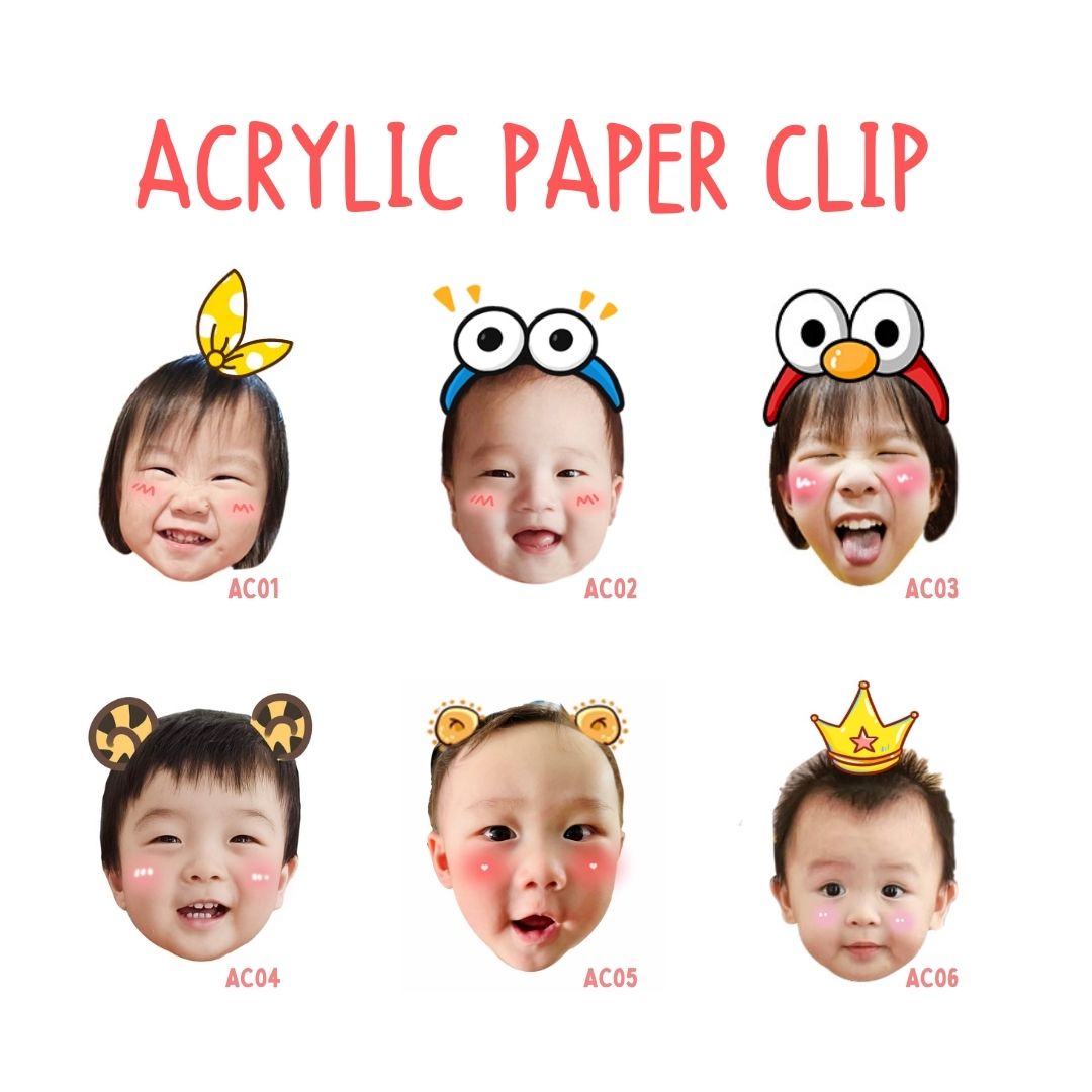 Acrylic Photo Paper Clip | Fridge Magnet Clips