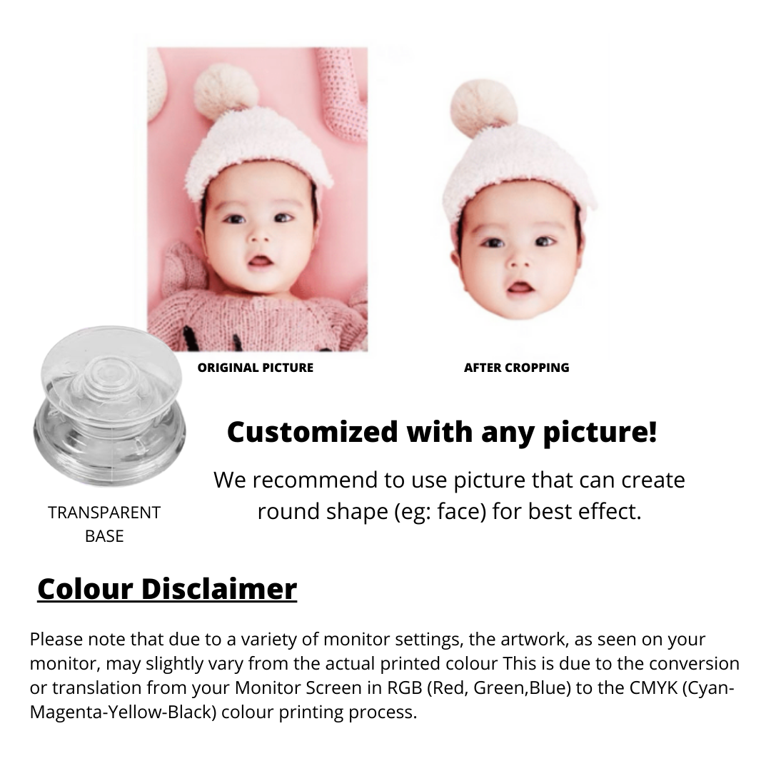 Customizable Baby Face Phone Grips (Pop Socket)