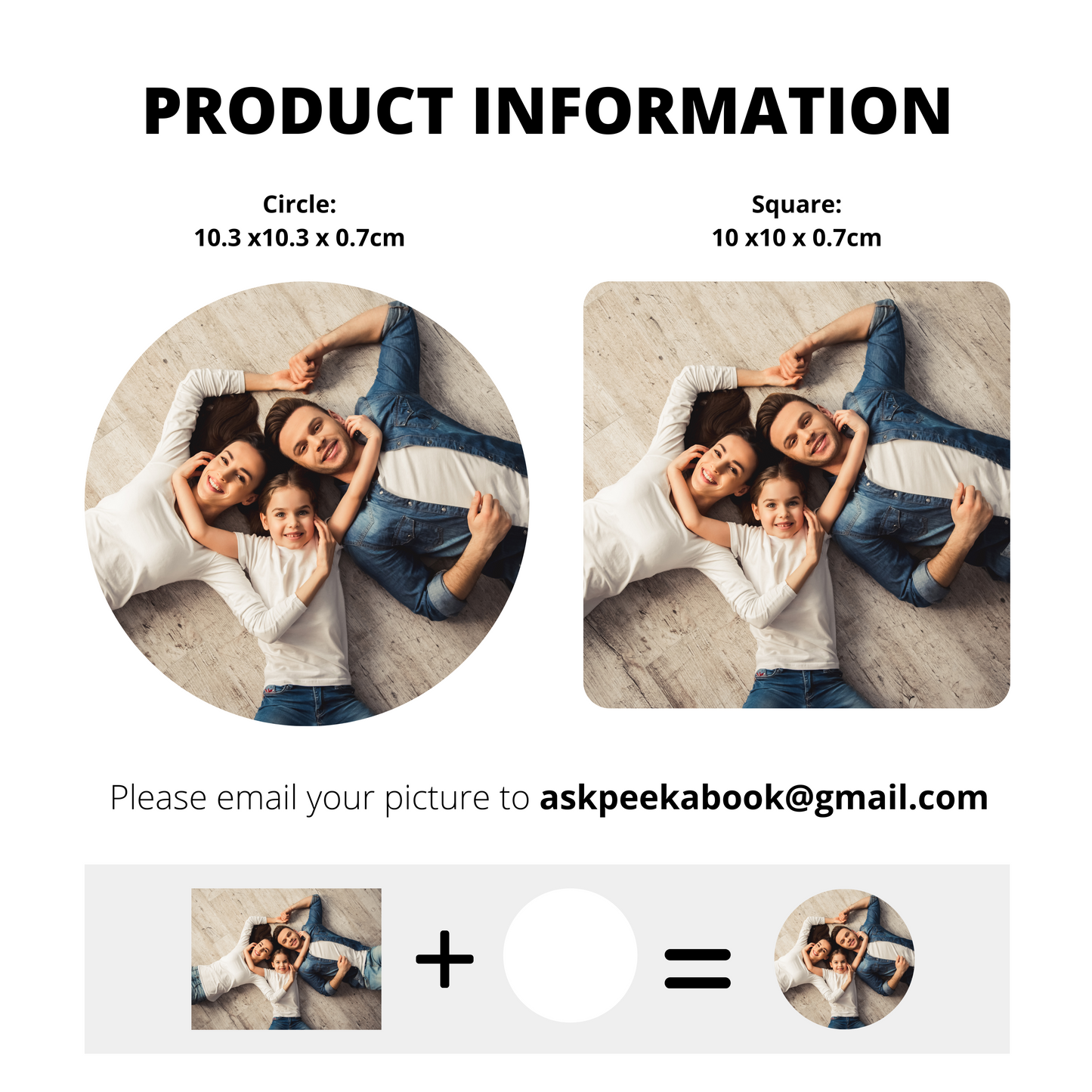 Personalised Ceramic Coaster Photo Coaster Gift Coasters Print Your Own Design