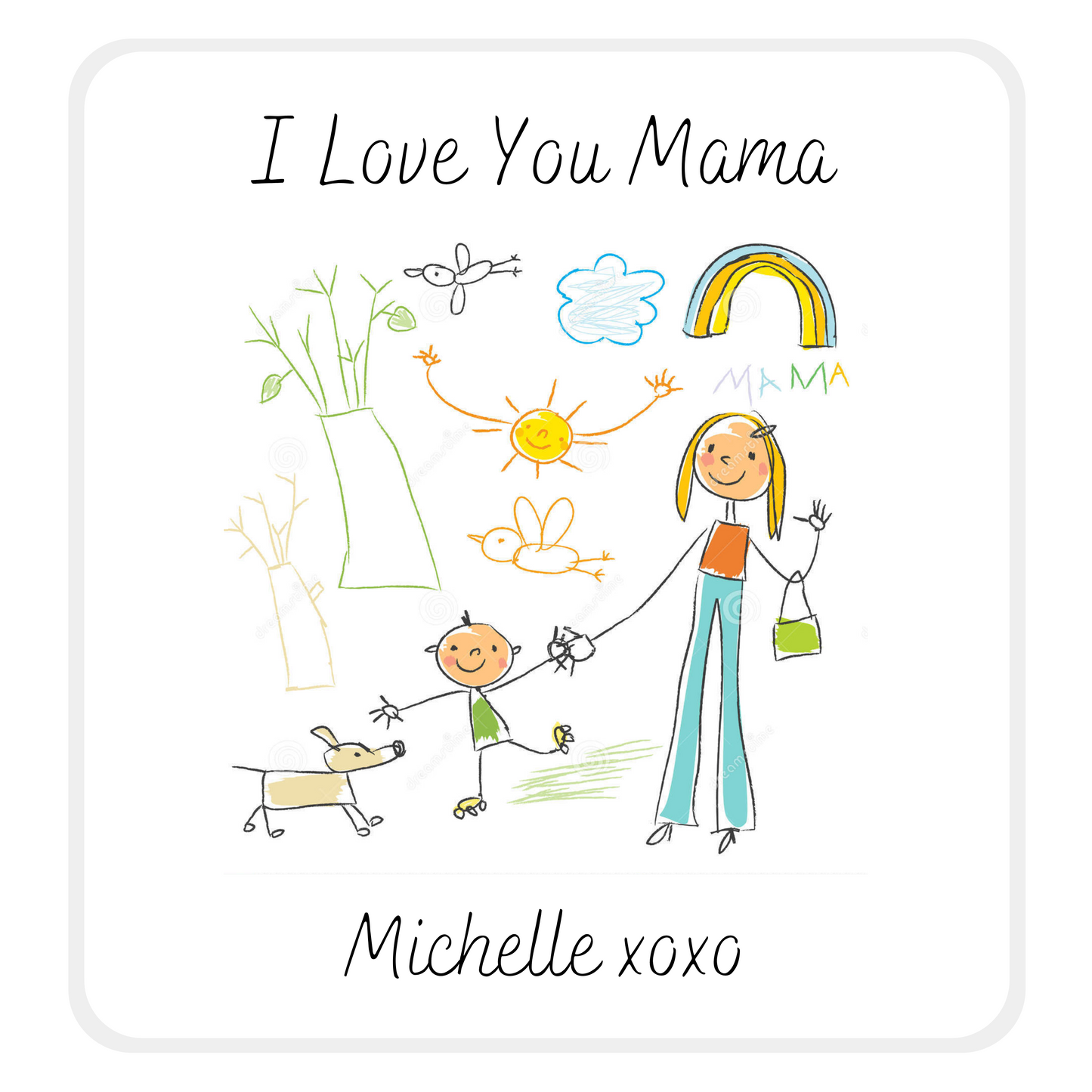 Personalised Child's Drawing Ceramic Coasters