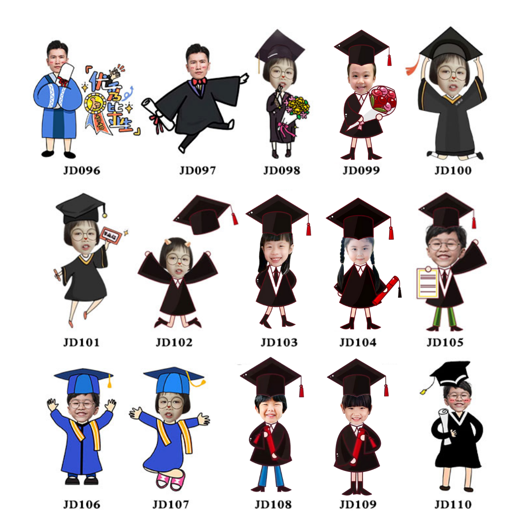Graduation Keychain Cartoon Design (Individual)