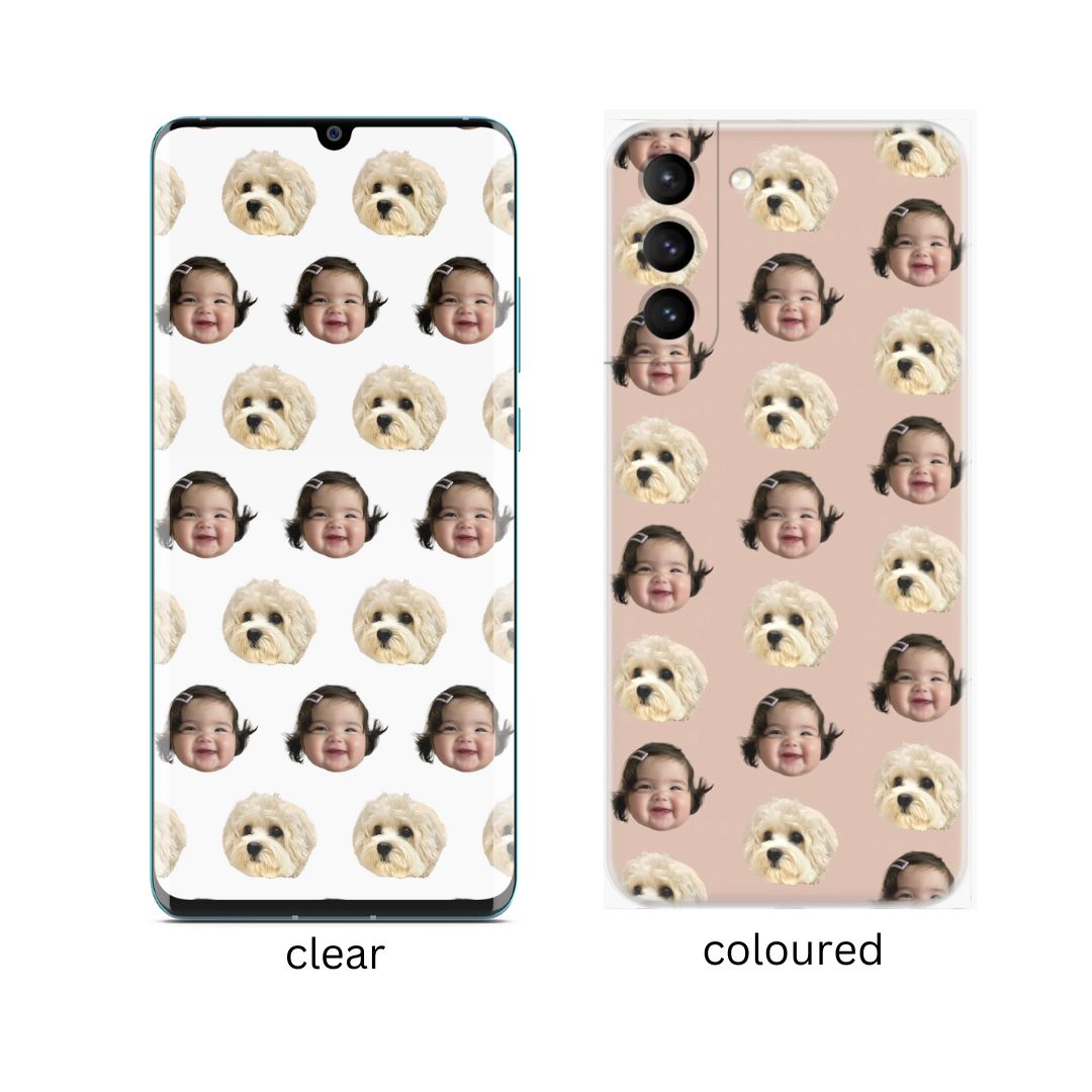 Custom Face Phone Case and Phone Grip Bundle (Pop Socket)