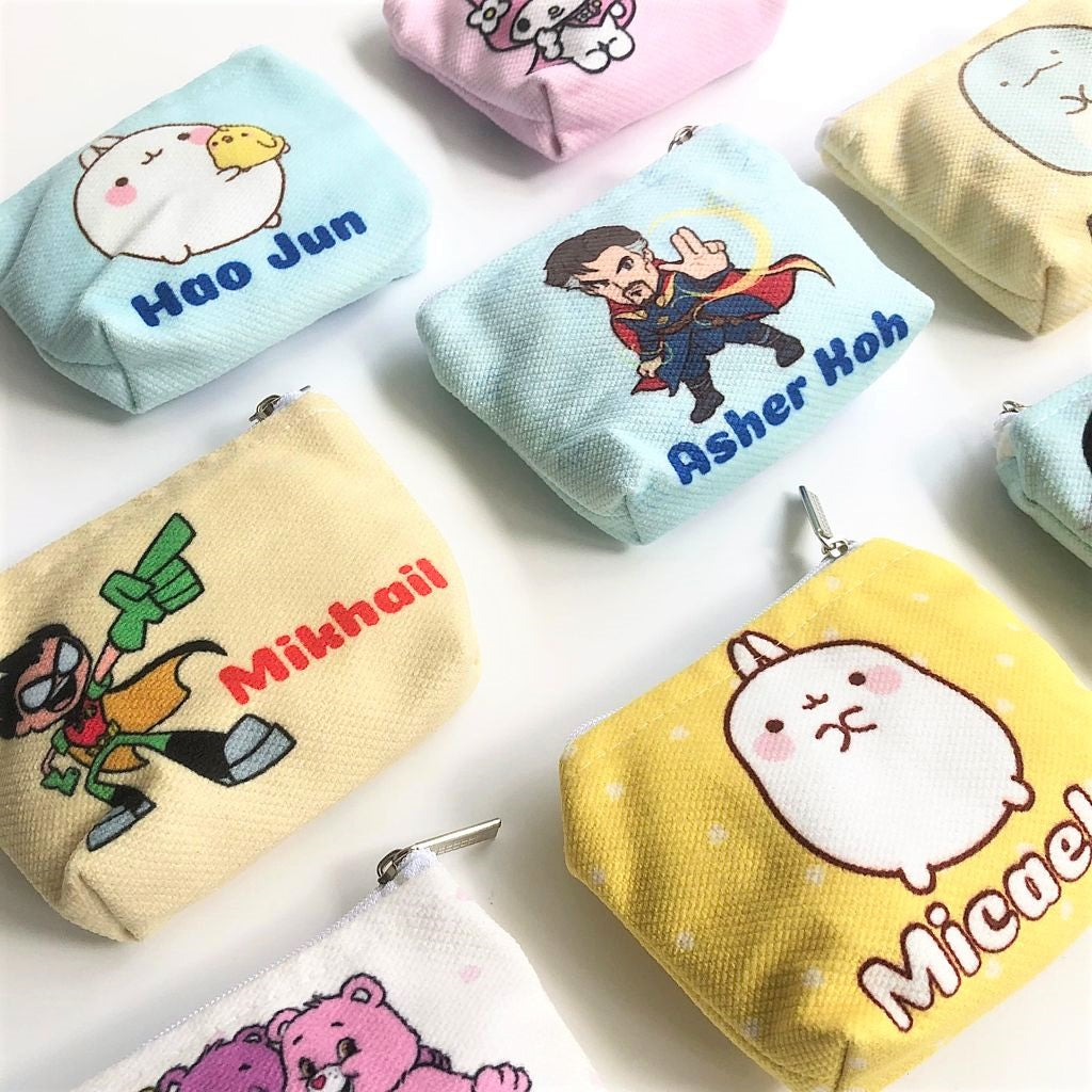 Personalized Disney Princess and Super Heros Zipper Pouch