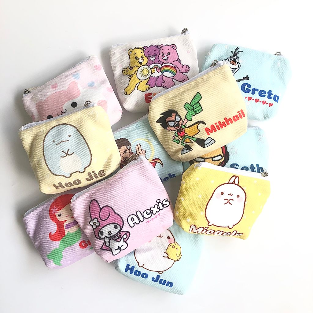 Personalized Disney Princess and Super Heros Zipper Pouch