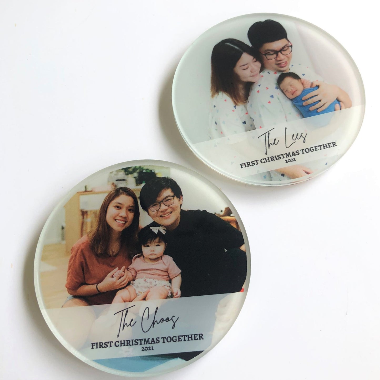 First Christmas Personalized Photo Gift Ornaments