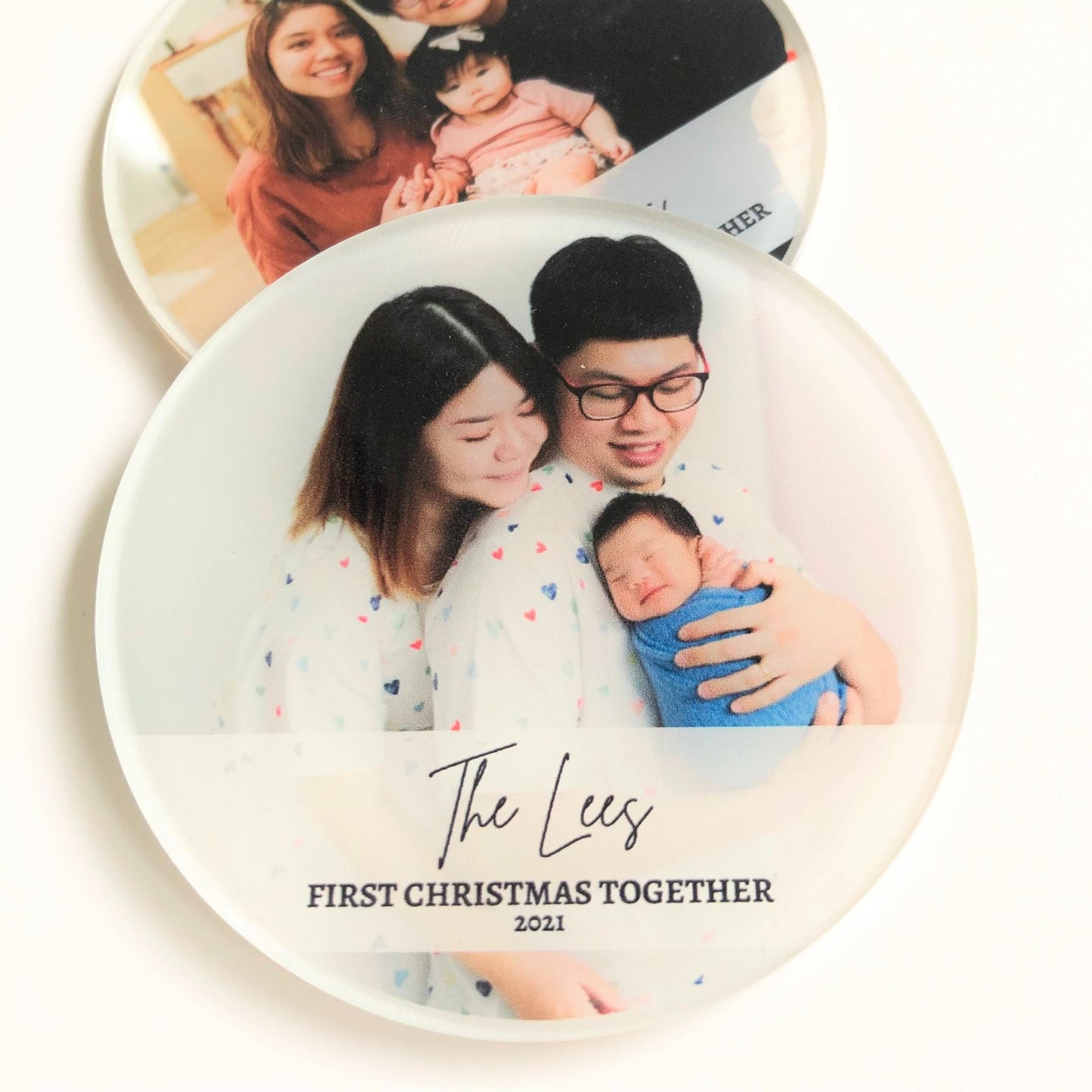 First Christmas Personalized Photo Gift Ornaments