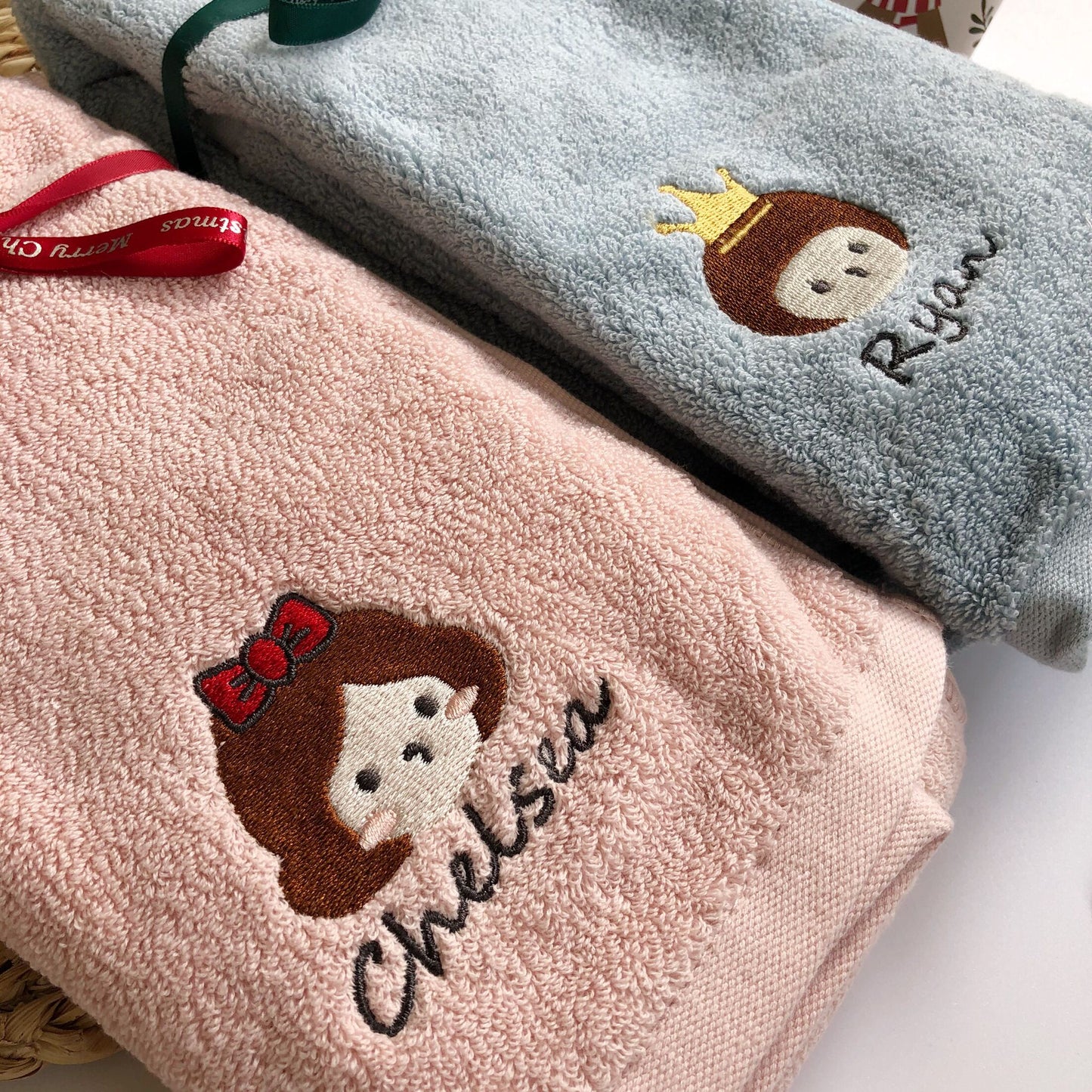 Personalized Embroidered Towel with Gift Box
