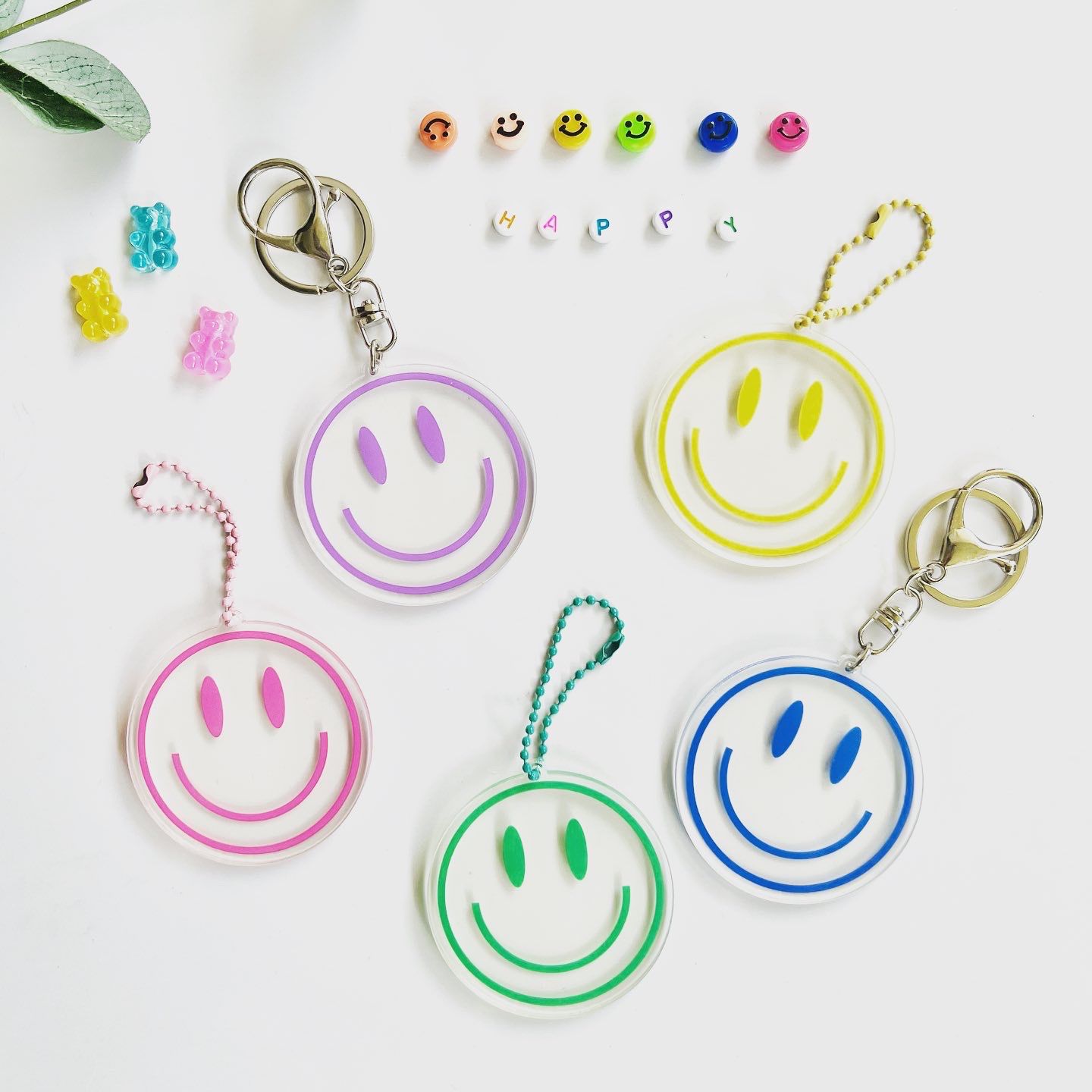 Smiley Face Keychain
