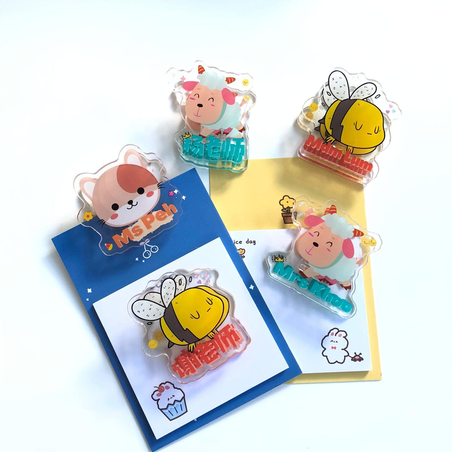 Personalized Name Acrylic Clip