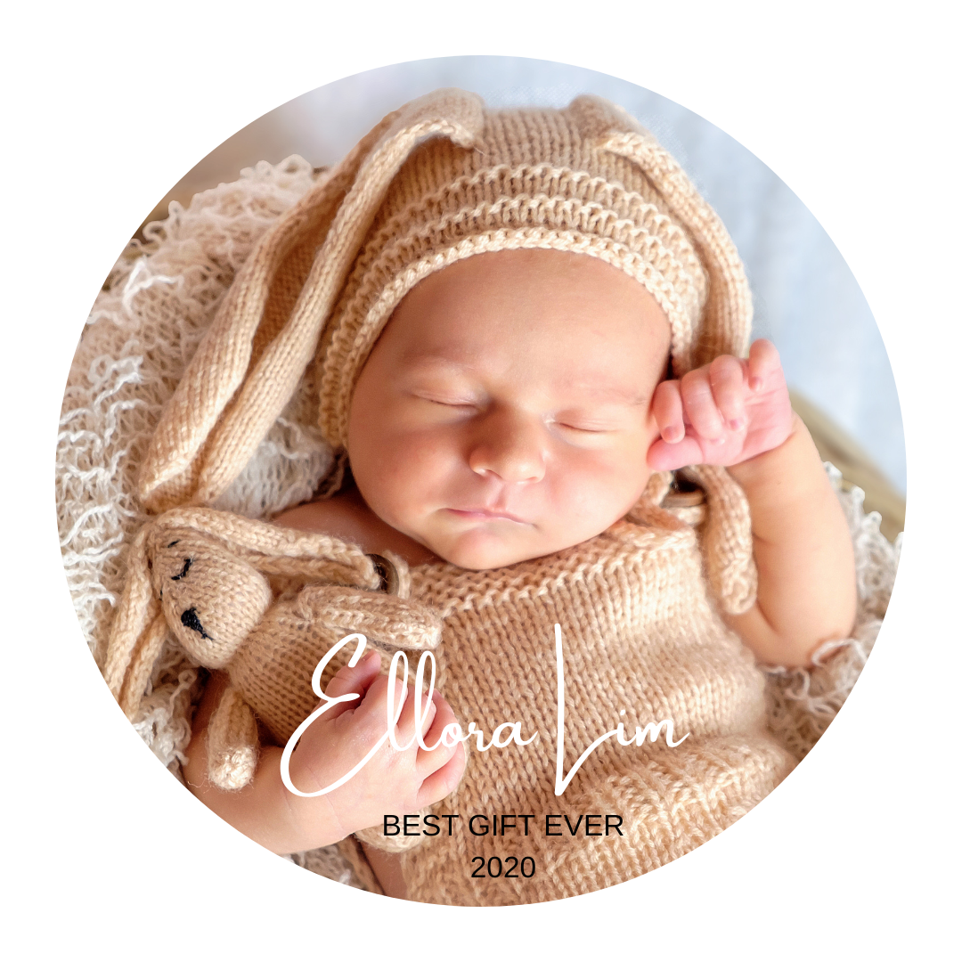 New Born Baby Gift Custom Photo Magnet Ornament