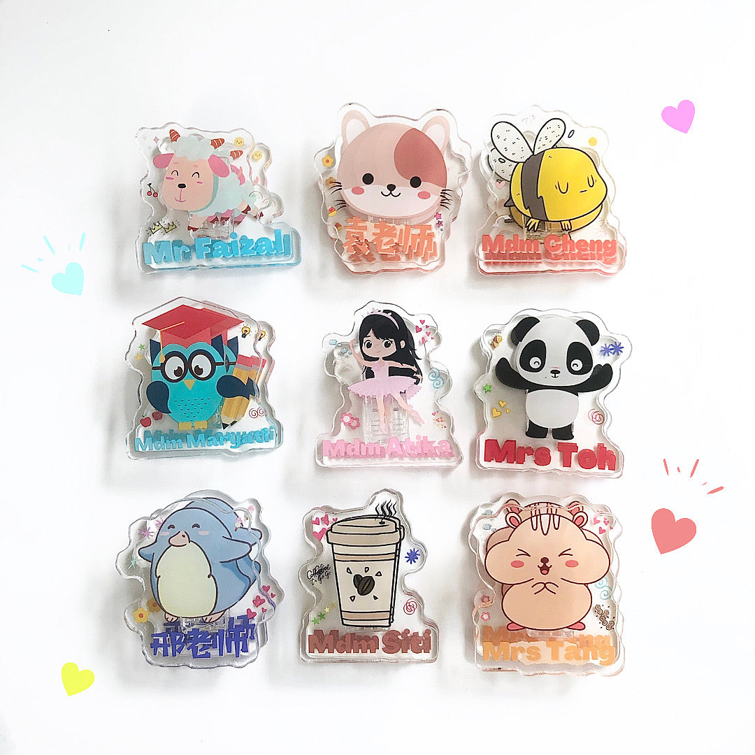 Personalized Name Acrylic Clip