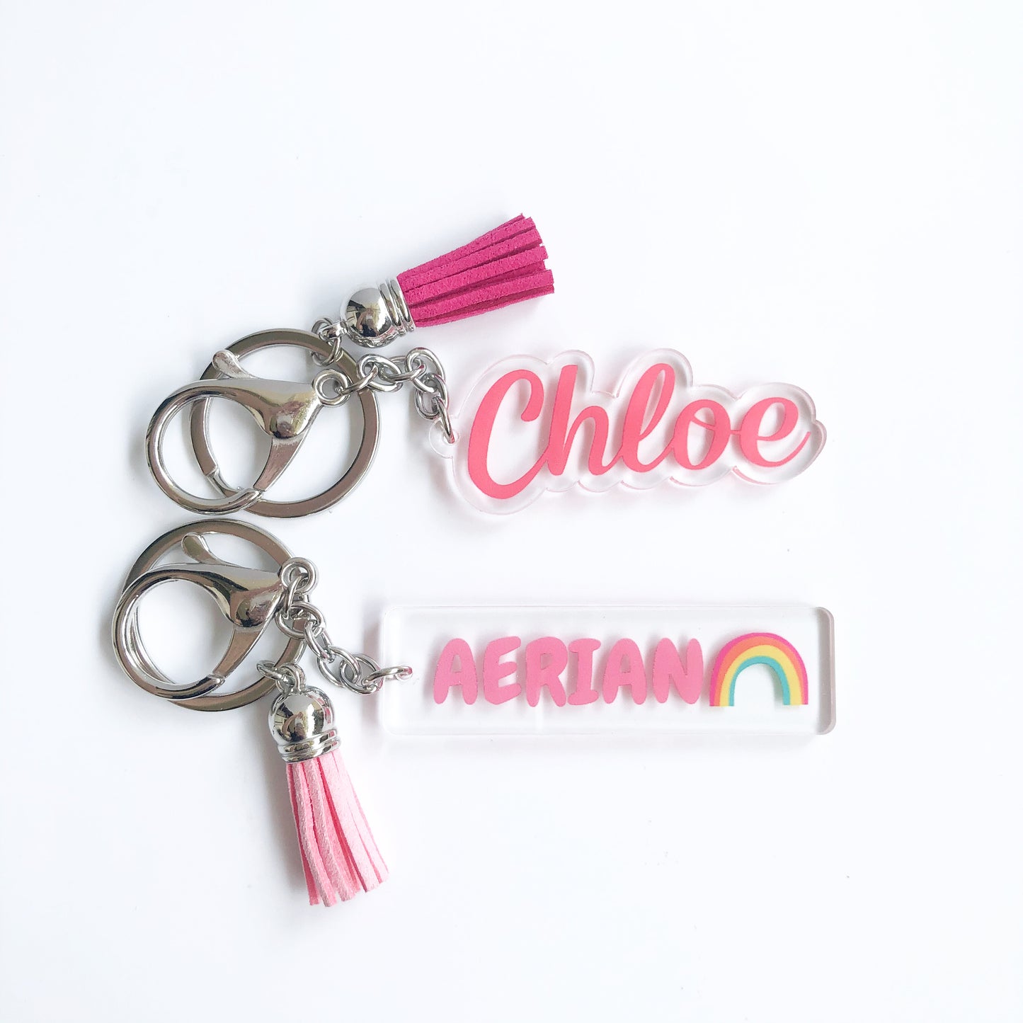 Personalised Name Key Ring With Tassel