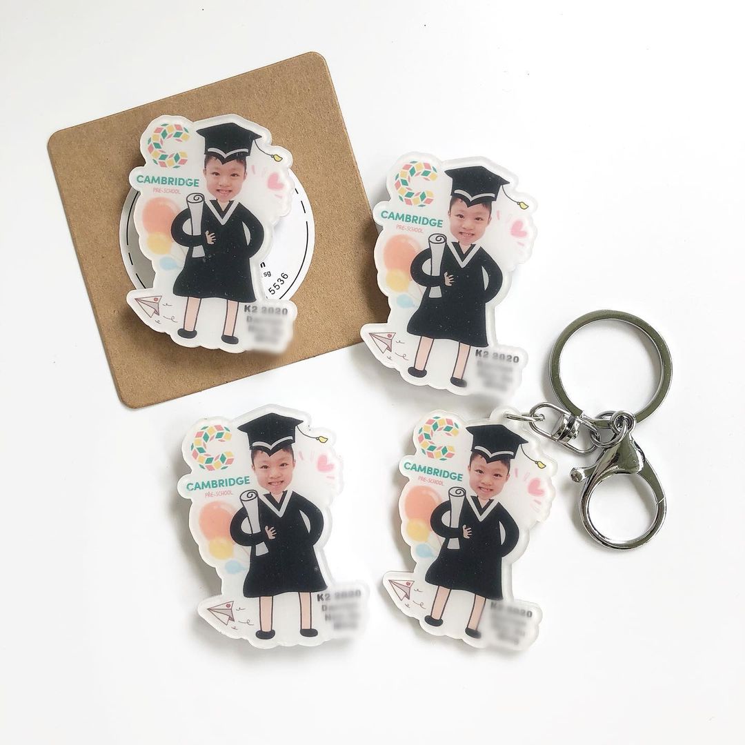 Graduation Keychain Cartoon Design (Individual)