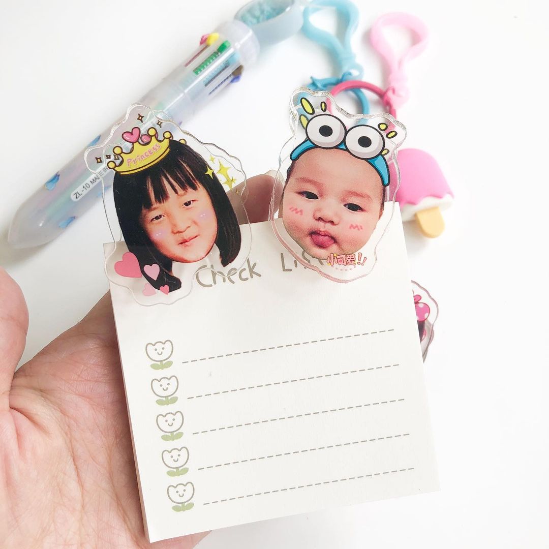 Acrylic Photo Paper Clip | Fridge Magnet Clips