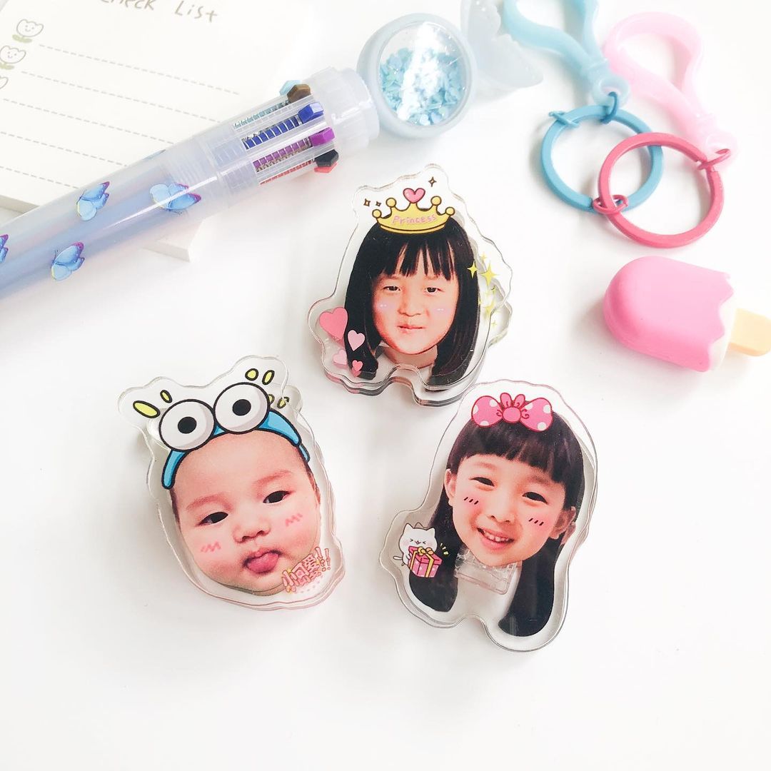 Acrylic Photo Paper Clip | Fridge Magnet Clips