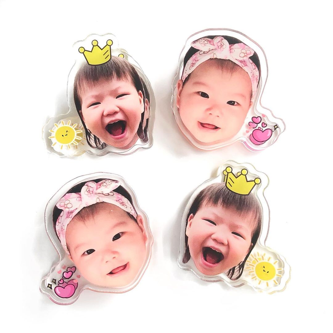 Acrylic Photo Paper Clip | Fridge Magnet Clips