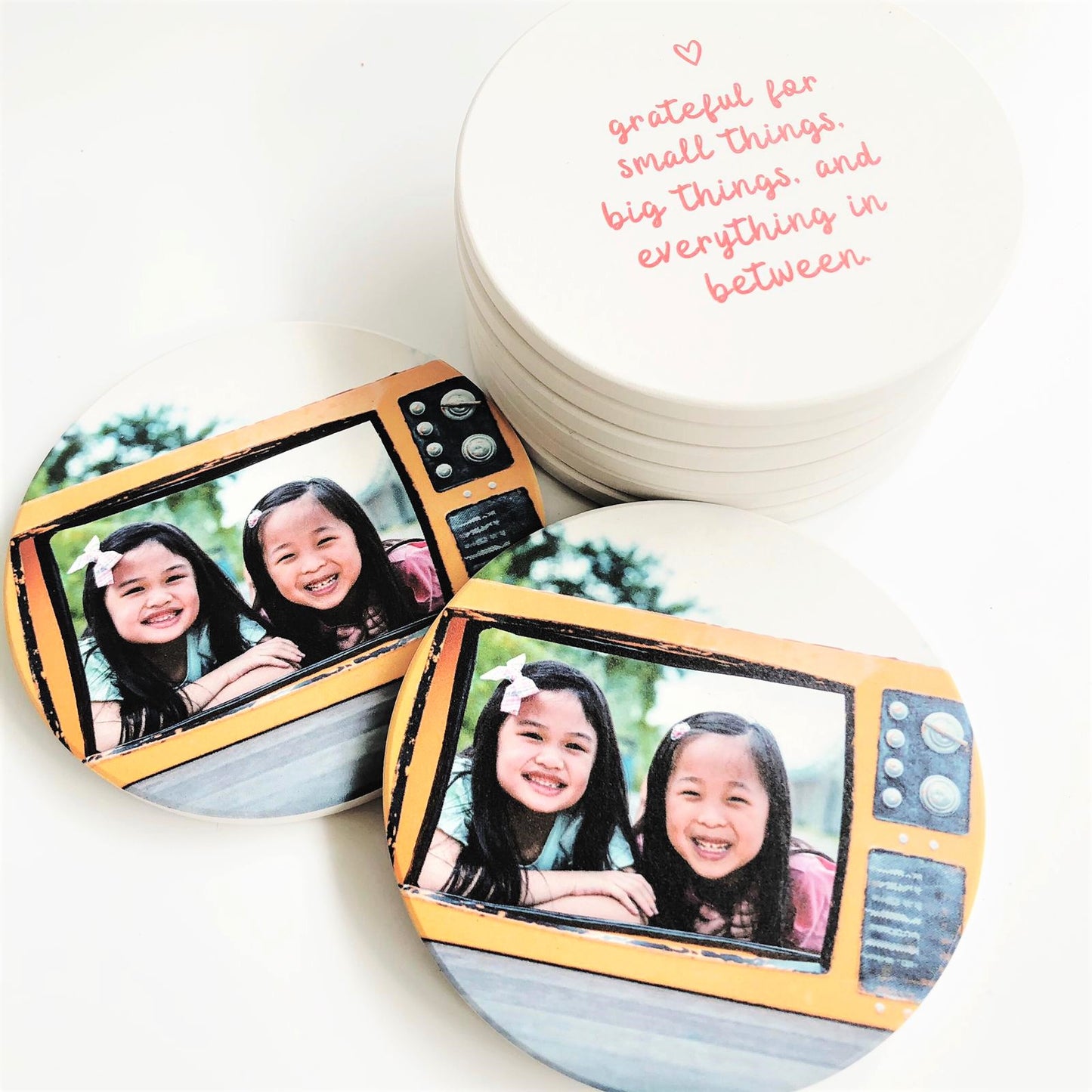 Personalised Ceramic Coaster Photo Coaster Gift Coasters Print Your Own Design