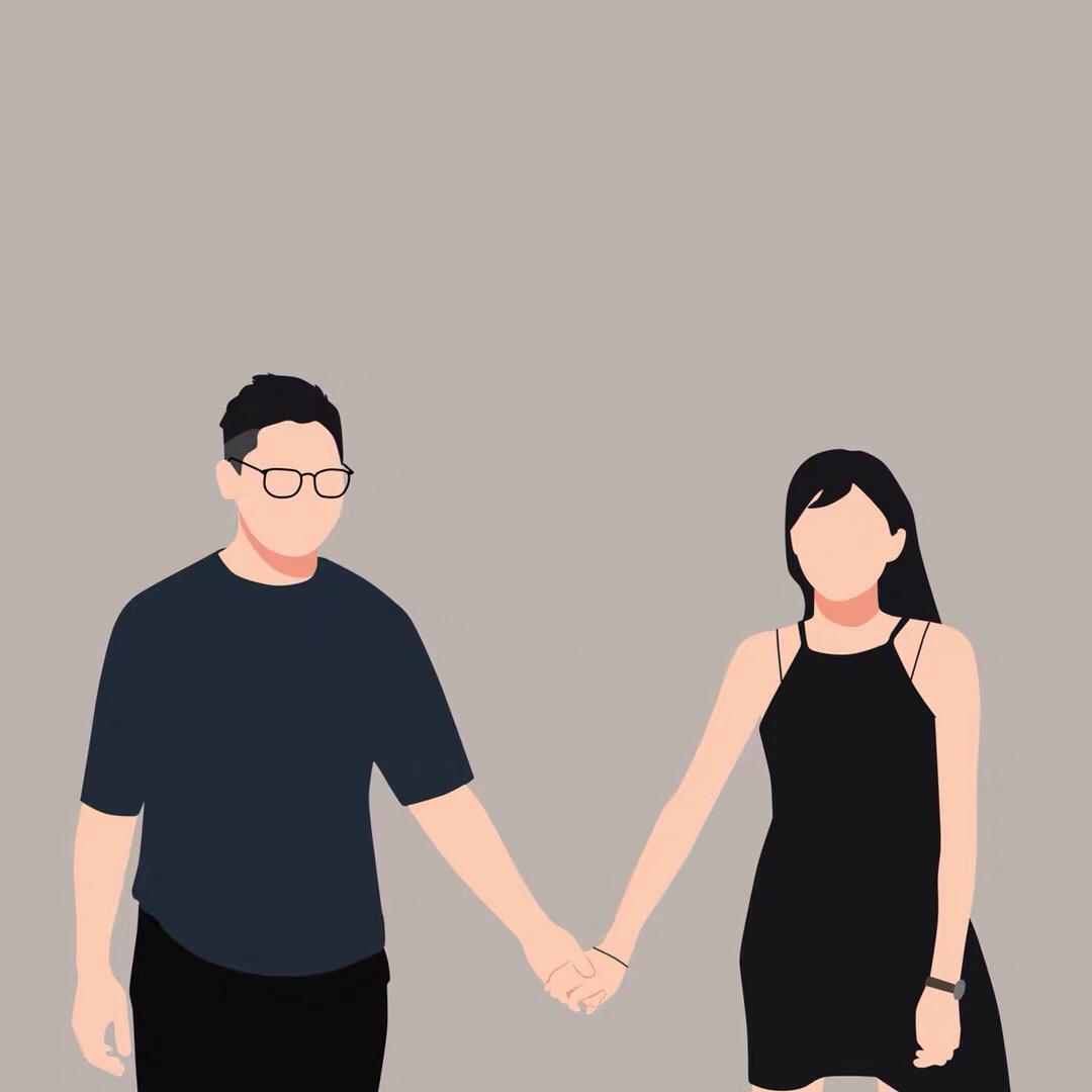 Minimalist Faceless Portrait Personalized Drawing Couple Friends Family Anniversary