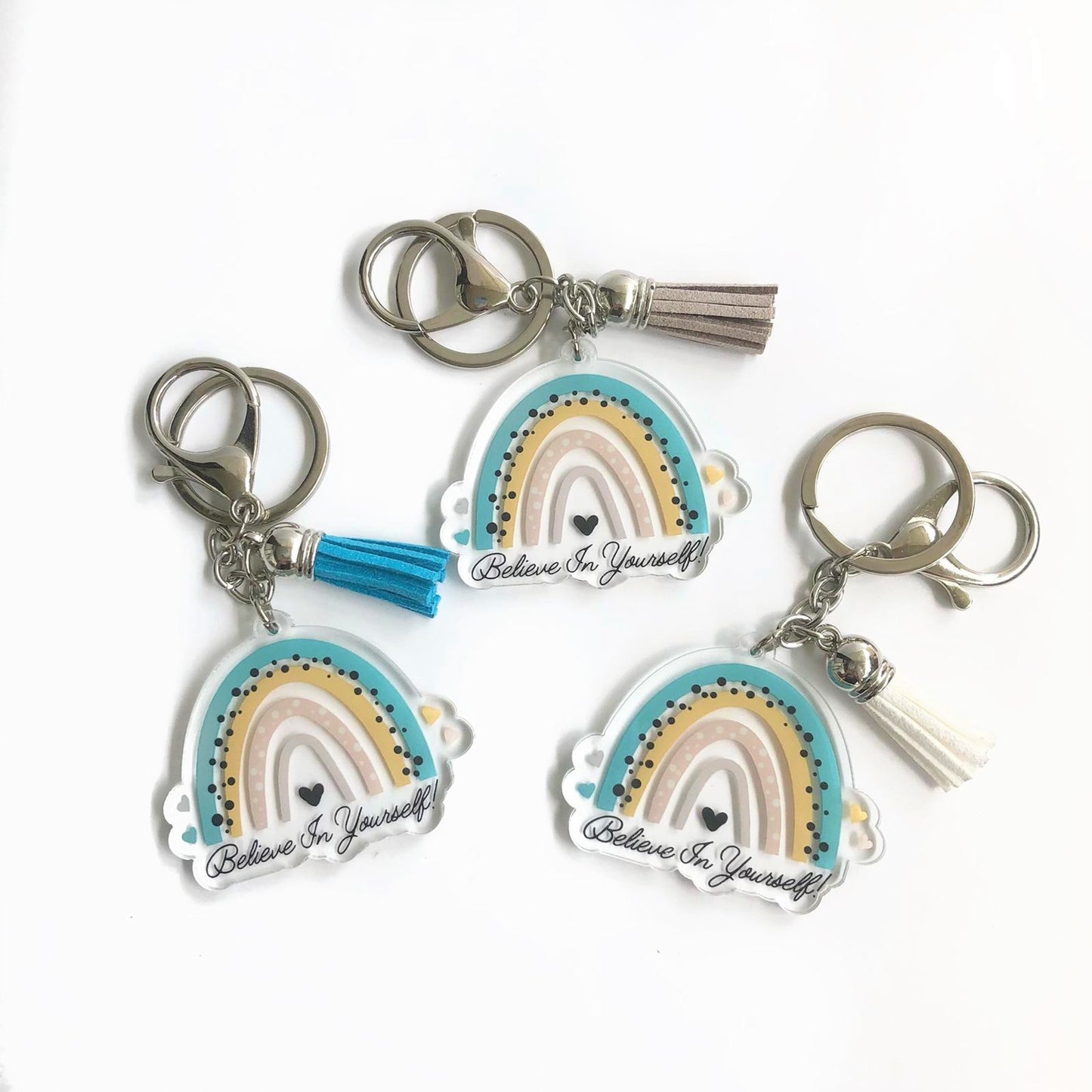 Believe In Yourself Tassel Keychain