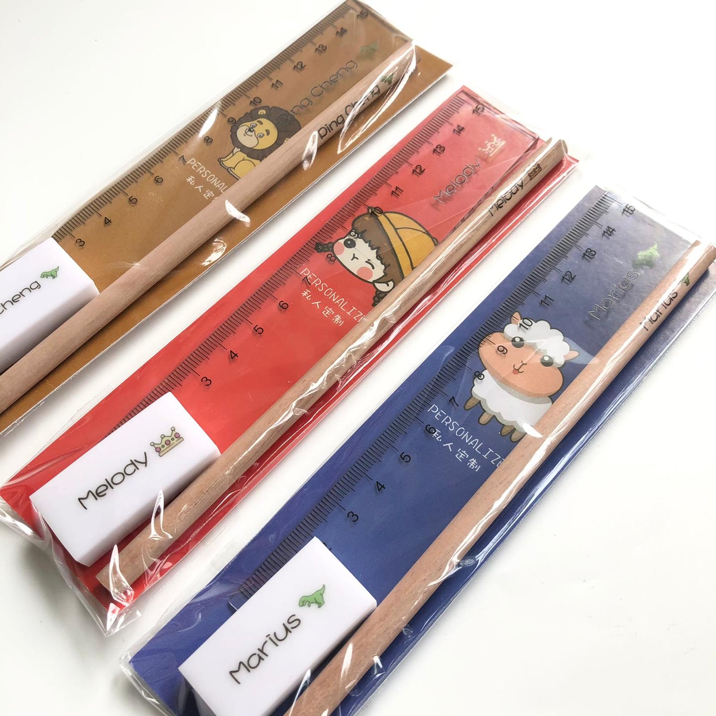 Back To School Stationery Gift Bundle (2B Pencils, Eraser & Ruler)