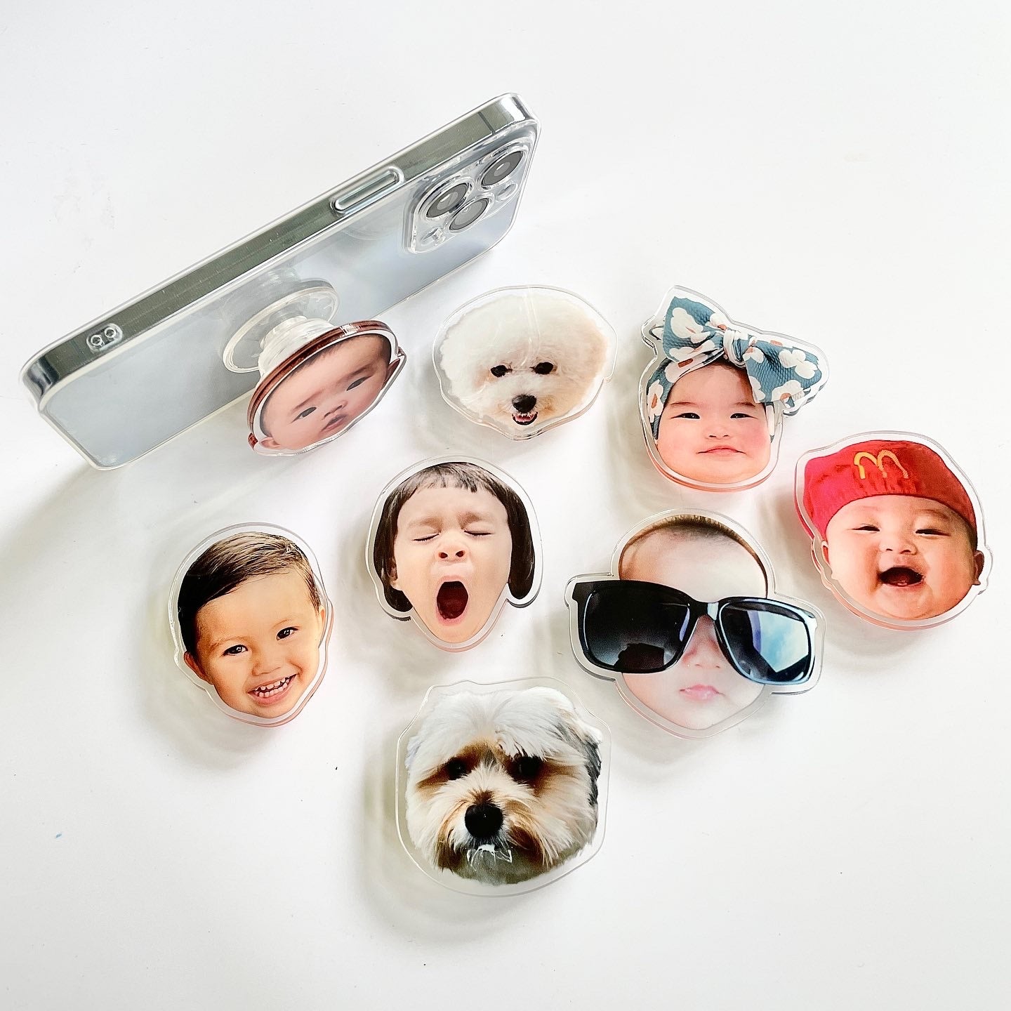 Customizable Baby Face Phone Grips (Pop Socket)