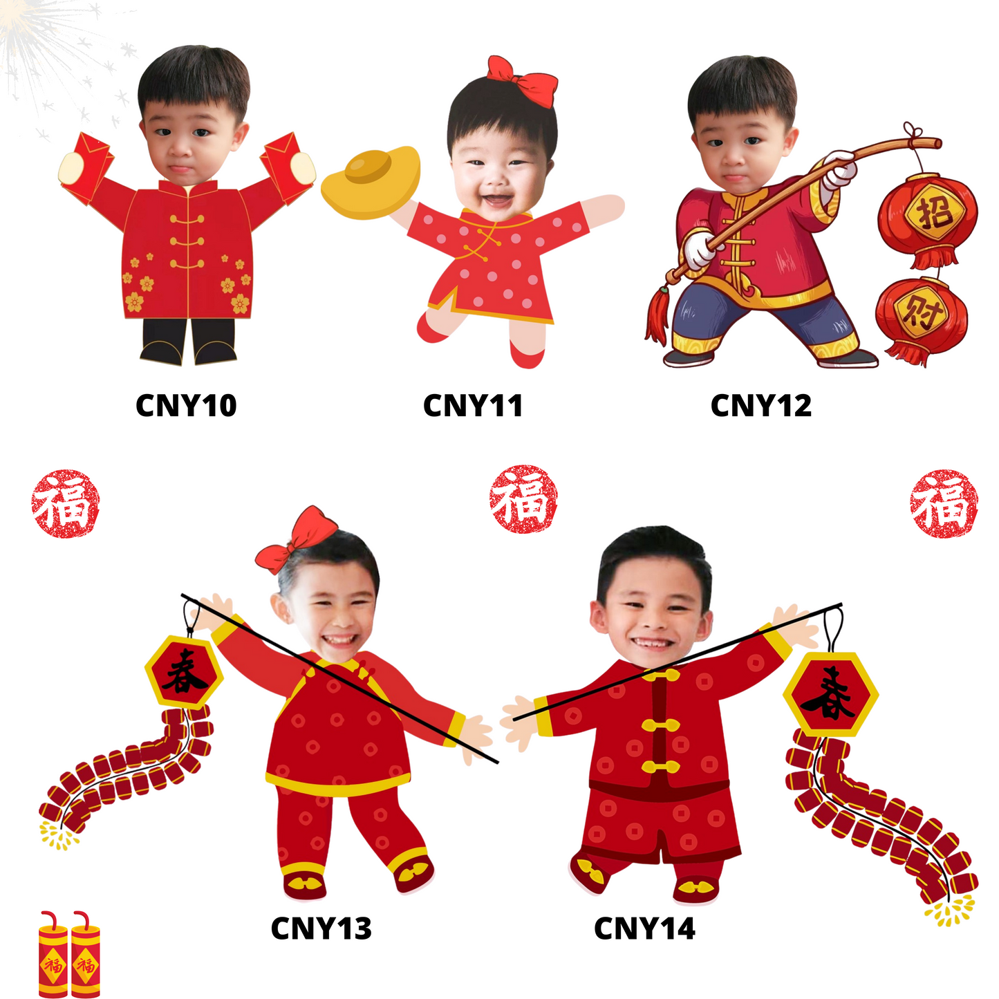 Personalized Chinese New Year Design Keychain Magnet Ornaments Customized