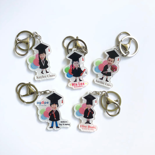 Graduation Keychain Cartoon Design (Individual)
